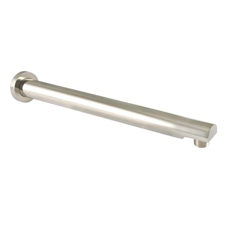 Kingston Brass K8113E6 Aquaelements 13" Brass Shower Arm W/ Flange, Polished Nickel K8113E6